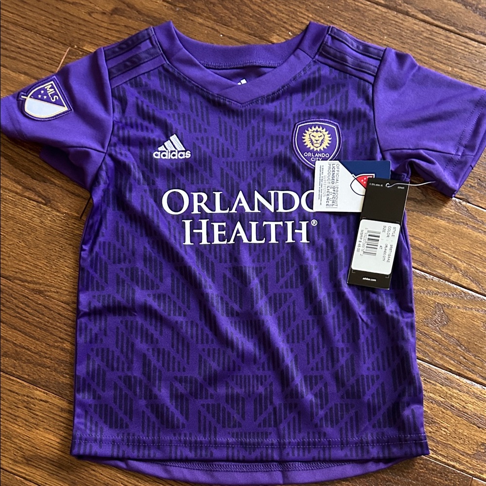 adidas Kids Purple Orlando City Soccer Jersey